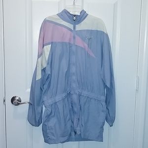 vintage reebok long windbreaker